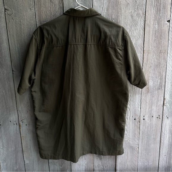 Vintage 90s Mountain Dew Snap Button Up Tee- Olive Green- Men’s Size M - Picture 2 of 7